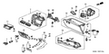 Honda New 2001-2005 Fits Honda Civic Bracket, Center Panel, Part # 77255-S5A-000