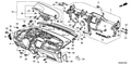 New 2009-2013 Fits Honda Fit Lid, L. Instrument Side *NH167L* (GRAPHITE BLACK), Part # 77216-TF0-000ZA