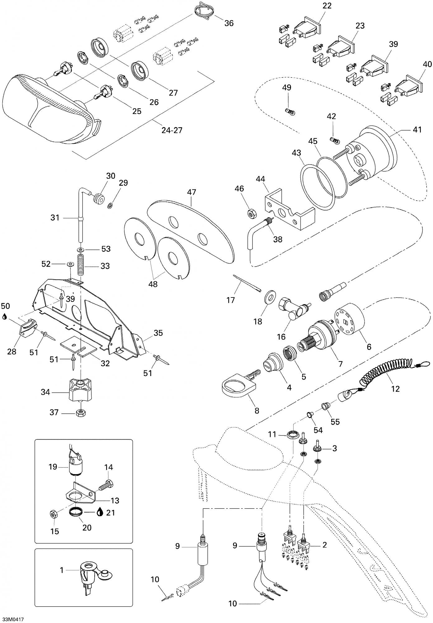 Fits 2004-2007 Ski-Doo Skandic SUV 550F / Skandic SUV 600 Models Spring, OEM Part # 5445737