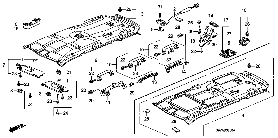 Honda New 2006-2008 Fits Honda Pilot Cover Assy., RR. Seat Belt *G66L* (TU LIGHT GREEN), Part # 83265-S9V-A01ZD