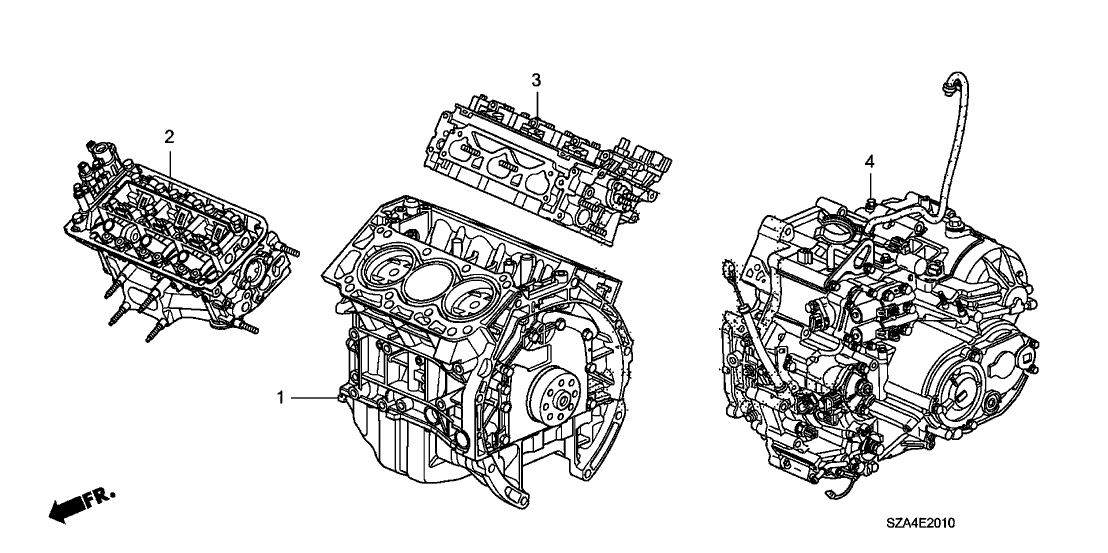 Honda New 2012 Fits Honda Pilot General, Front Cylinder Head, Part # 10004-RN0-A11