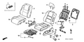 Honda New 2003-2008 Fits Honda Pilot Cover, L. FR. Seat Reclining *YR203L* (SADDLE), Part # 81638-S9V-A01ZC