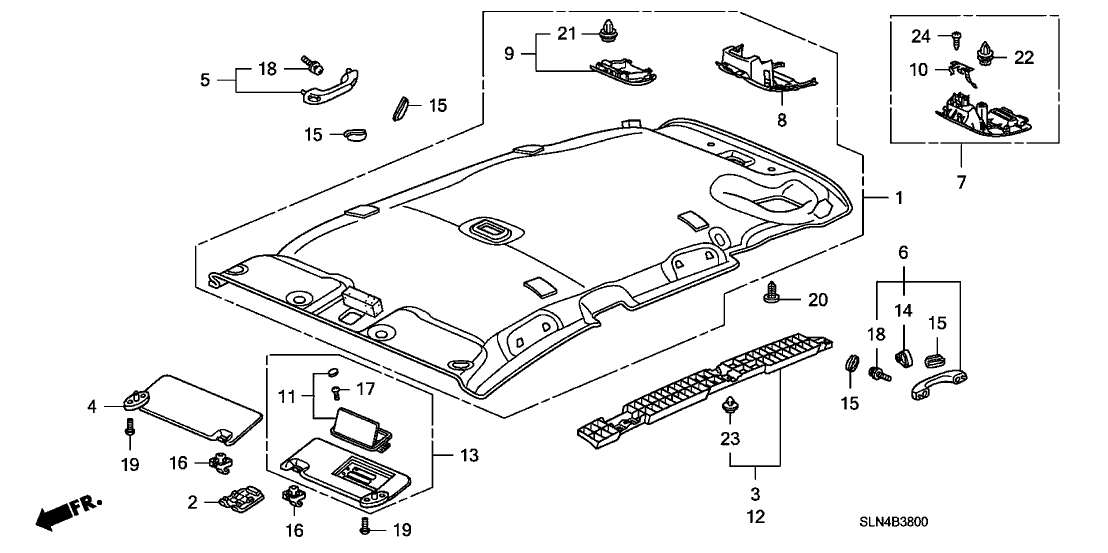 New 2007-2008 Fits Honda Fit Spring, Part # 83268-SLN-A01