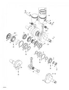 Fits 1996-1999 Ski-Doo Formula Deluxe 500 LC/583/670 / Formula SS Models Semi-Trapez Ring 78.00 Mm Formula Deluxe 670., OEM Part # 420815090