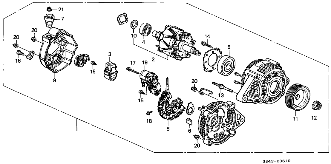 Honda New 1998-2002 Fits Honda Accord Rotor Assembly, Part # 31101-PAA-A01