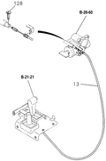 Honda New 1994-1995 Fits Honda Passport Cable, Safety Lock, Part # 89706-30871