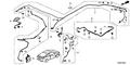 New 2012-2013 Fits Honda Civic Glass Antenna Feeder Assembly, Part # 39160-TS8-A41