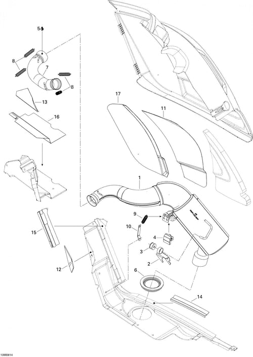 Fits 2006 Ski-Doo Freestyle 300F / Tundra 300F Refelctive Sheet, OEM Part # 514054084