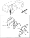 Honda New 1994-1997 Fits Honda Passport Panel, R. Quarter (Outer), Part # 89708-92421