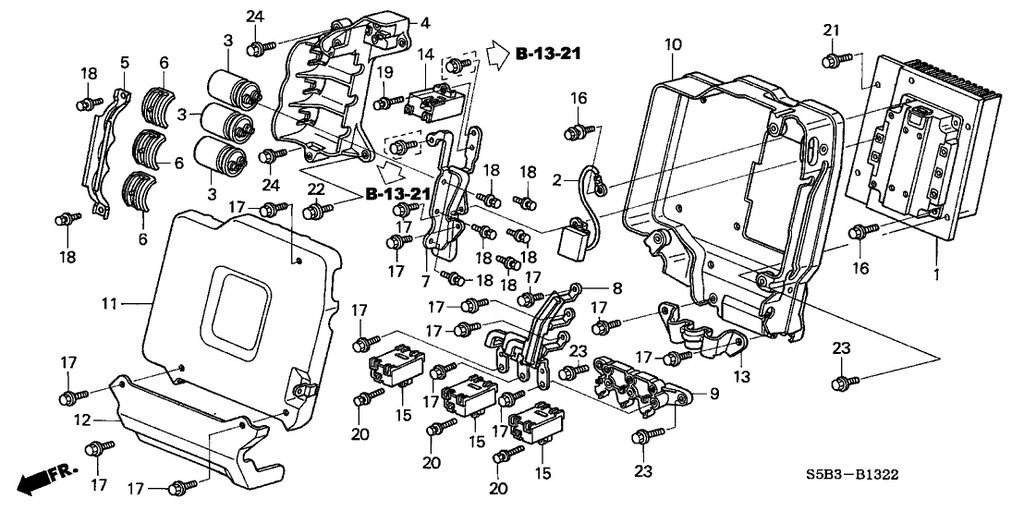 New 2003-2005 Fits Honda Civic Cover A, Pdu, Part # 1B643-PZA-000