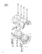 Fits 1996-2007 Ski-Doo Formula Deluxe 380 F / Formula Deluxe 380/500 Models Crankcase Ass'y Includes 1 To 7, OEM Part # 420888483
