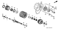 New 1997-2001 Fits Honda Odyssey Mainshaft Fourth Gear, Part # 23461-P6H-010