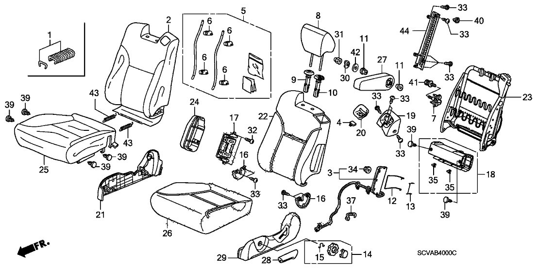 New 2007-2011 Fits Honda Element Protector, L. Seat Belt Sleevebracket, Part # 81559-SCV-L01