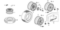 Honda New 2006-2007 Fits Honda Pilot Disk, Aluminum Wheel (16X6 1/2Jj) (Topy), Part # 42700-S9V-A71