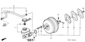 Honda New 1999-2004 Fits Honda Odyssey Power Assembly, Master (8"+9"), Part # 46400-S0X-033