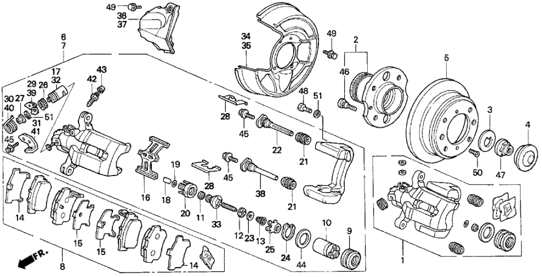 Honda New 1992-2001 Fits Honda Prelude Spring, L. Return, Part # 43266-SS0-003