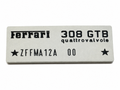 120436 - Chassis number plate 308 GTB QV