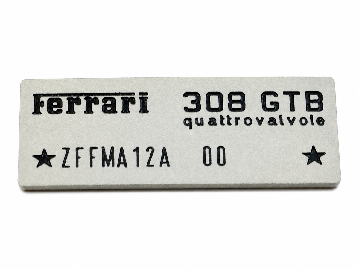 120436 - Chassis number plate 308 GTB QV
