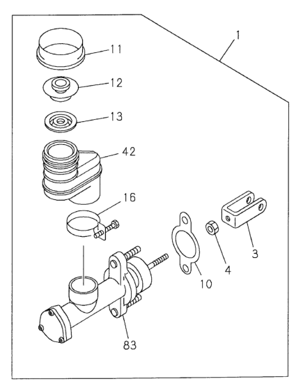 Honda New 1998-2002 Fits Honda Passport Cylinder Sub. Assembly, Clutch Master, Part # 89721-30361