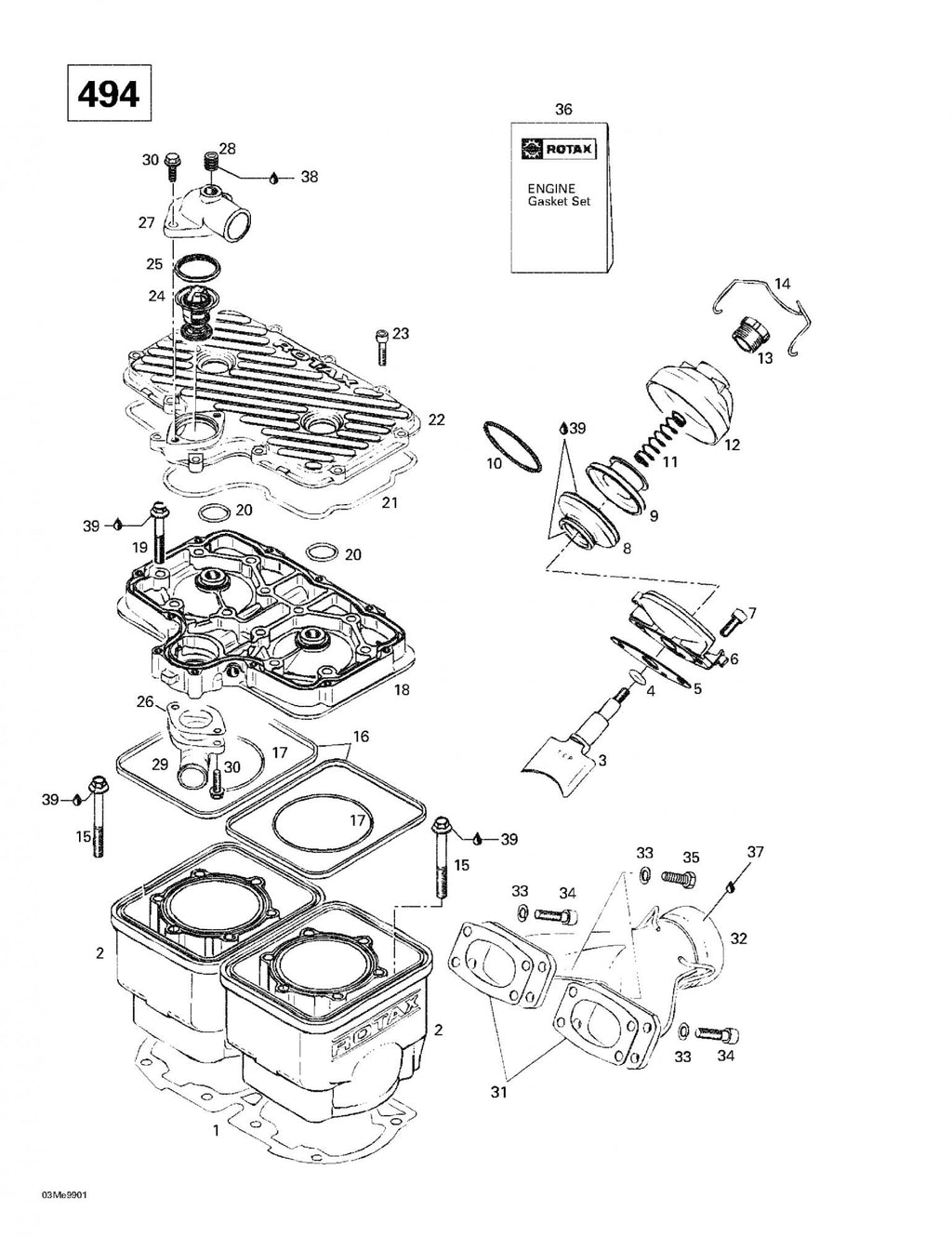 Fits 1997-2006 Ski-Doo Formula 500 LC / Formula Deluxe 500 LC Models Bent Outlet Socket, OEM Part # 420922061