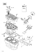 Fits 1997-2006 Ski-Doo Formula 500 LC / Formula Deluxe 500 LC Models Bent Outlet Socket, OEM Part # 420922061