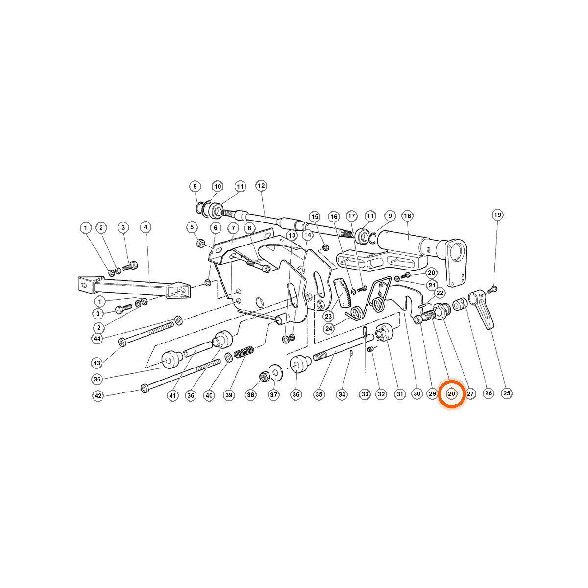 Iron Vault highlighted EPC square-v1 43.02.00 callout 028 — SKU 004337947
