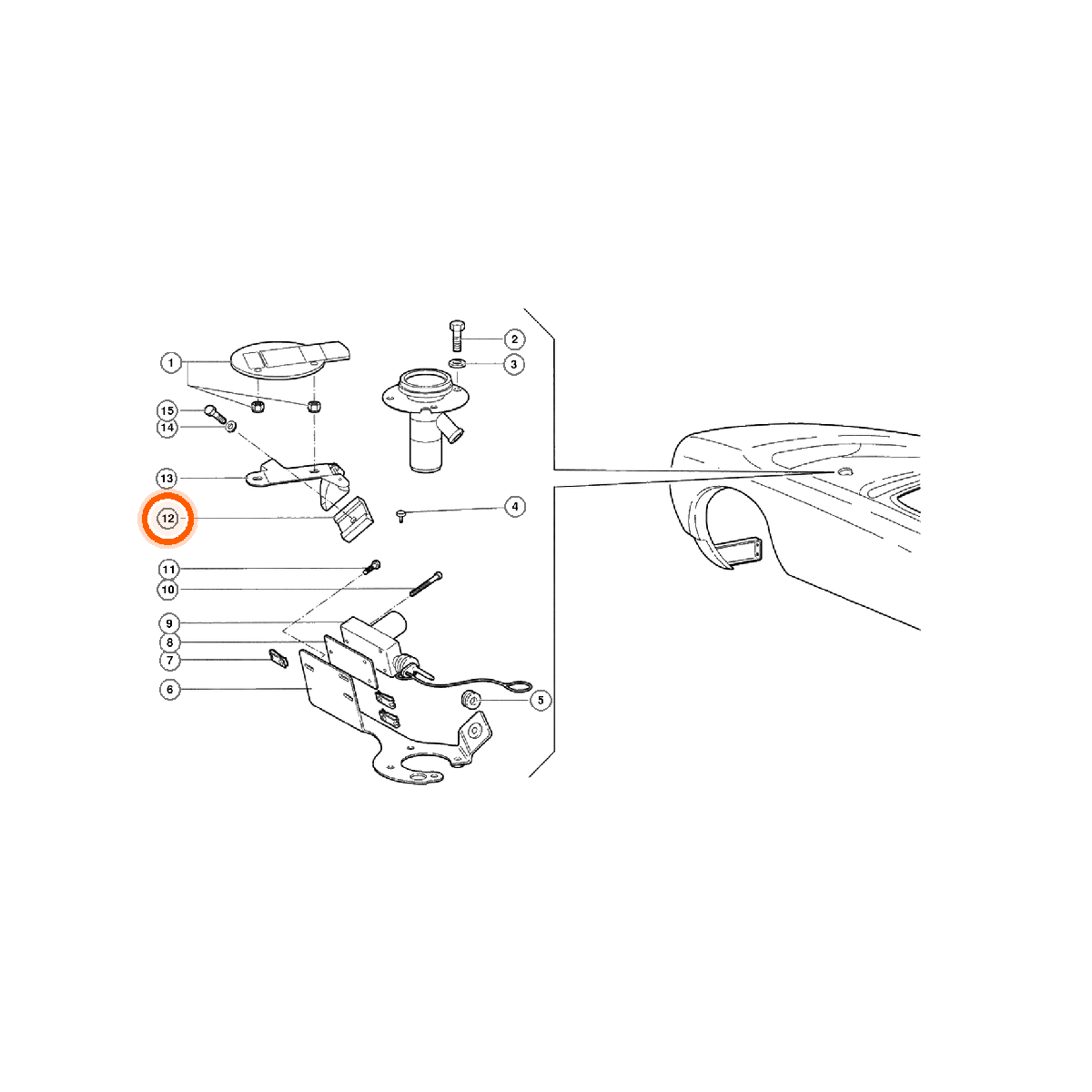 Iron Vault highlighted EPC square-v1 66.02.00 callout 012 — SKU 0066007494