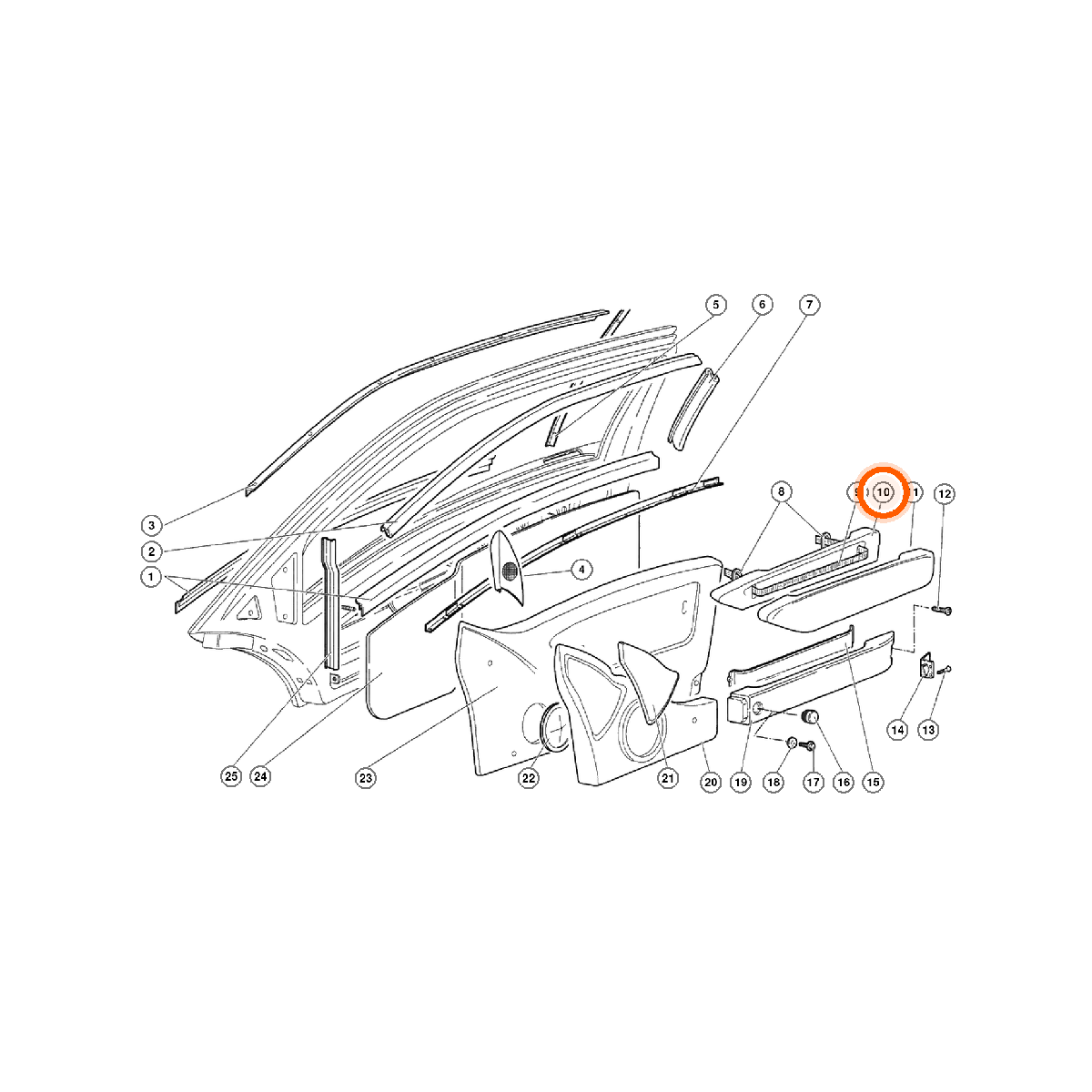 Iron Vault highlighted EPC square-v1 72.03.00 callout 010 — SKU 0072007640