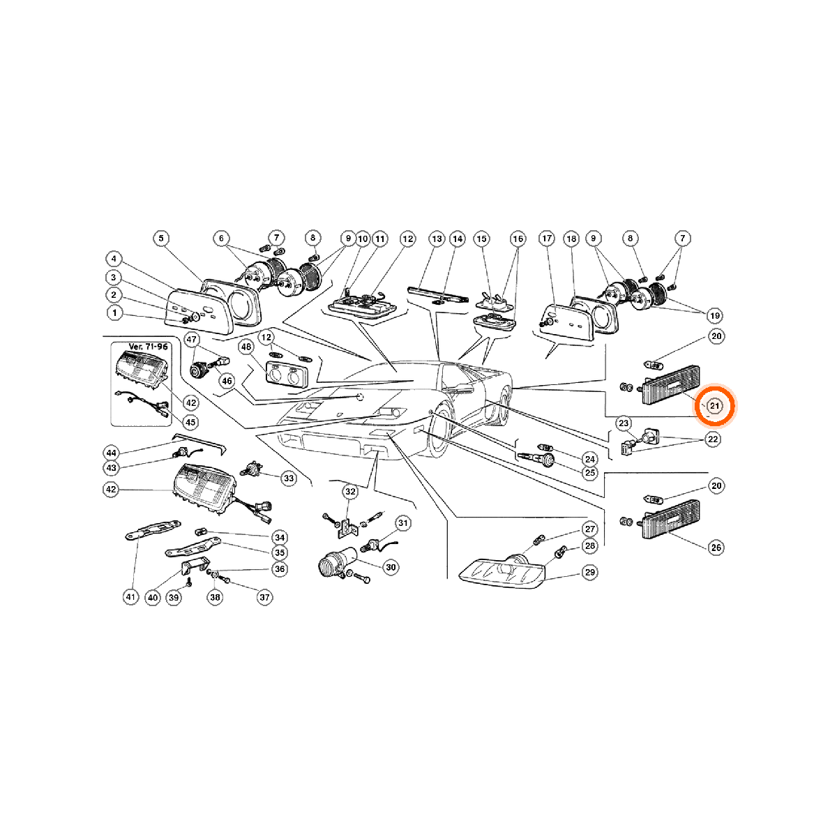 Iron Vault highlighted EPC square-v1 63.01.00 callout 021 — SKU 006331782