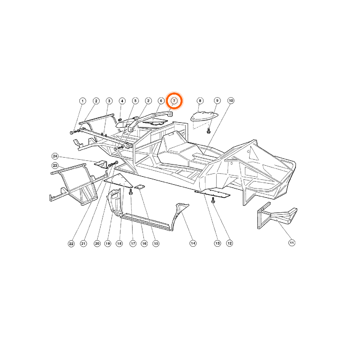 Iron Vault highlighted EPC square-v1 41.01.00 callout 007 — SKU 004131512