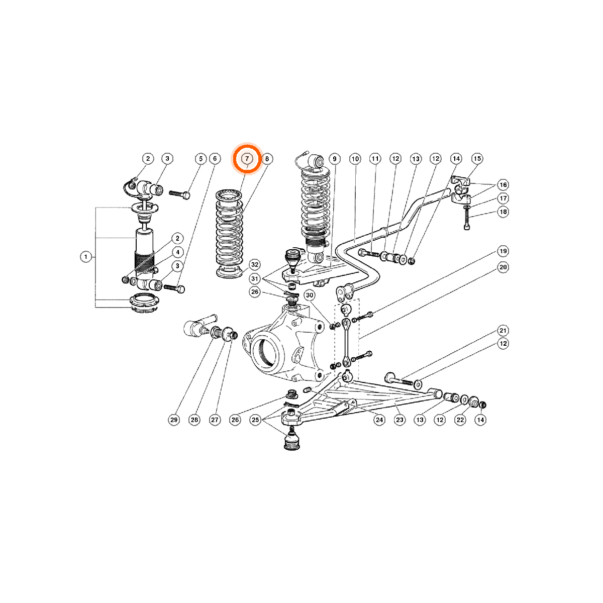 Iron Vault highlighted EPC square-v1 51.02.00 callout 007 — SKU 0052009107
