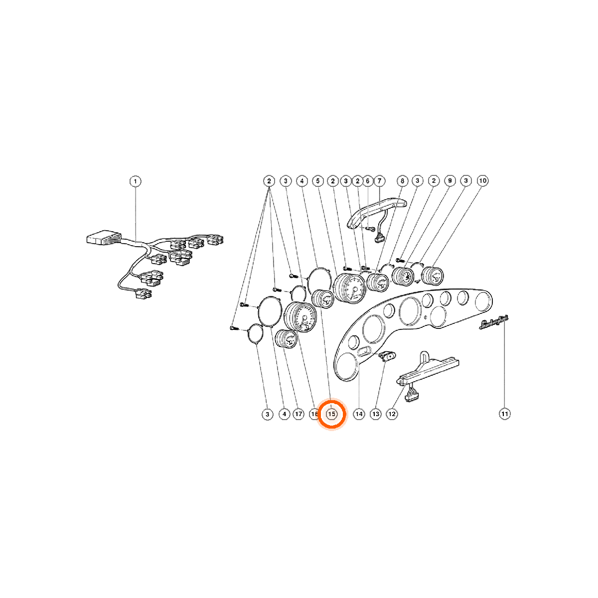 Iron Vault highlighted EPC square-v1 60.01.00 callout 015 — SKU 0060006345