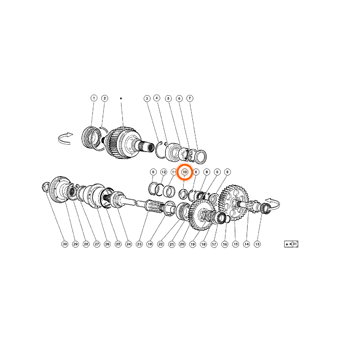Iron Vault highlighted EPC square-v1 24.07.00 callout 010 — SKU 008252502