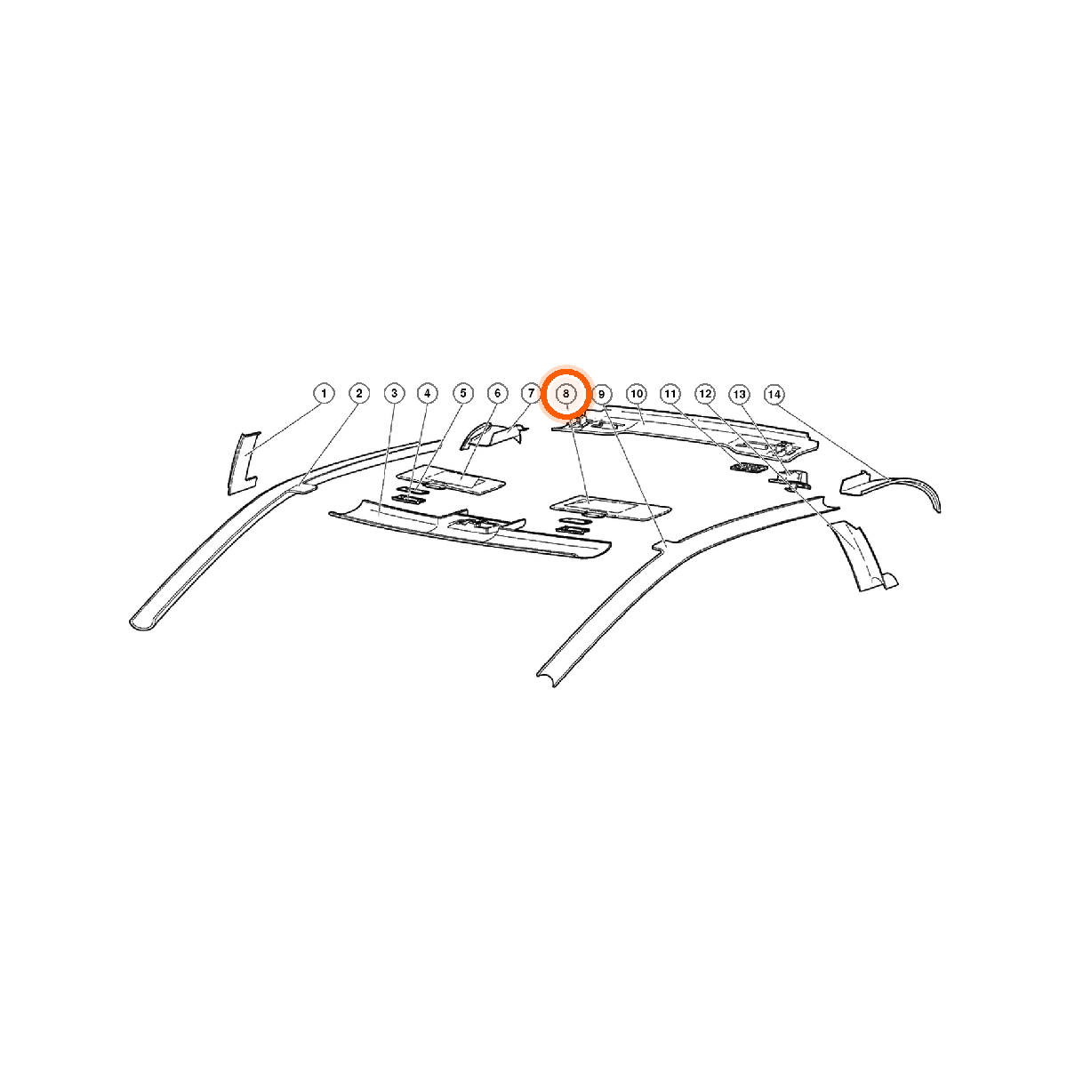 Iron Vault highlighted EPC square-v1 78.03.00 callout 008 — SKU 0078004556
