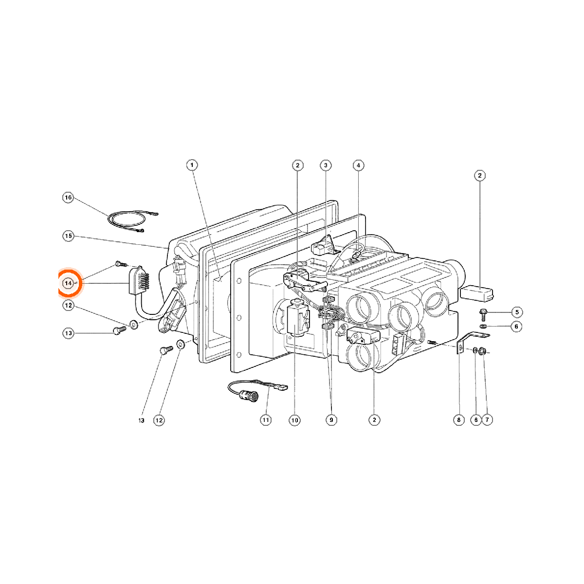 Iron Vault highlighted EPC square-v1 45.04.00 callout 014 — SKU 0045006742