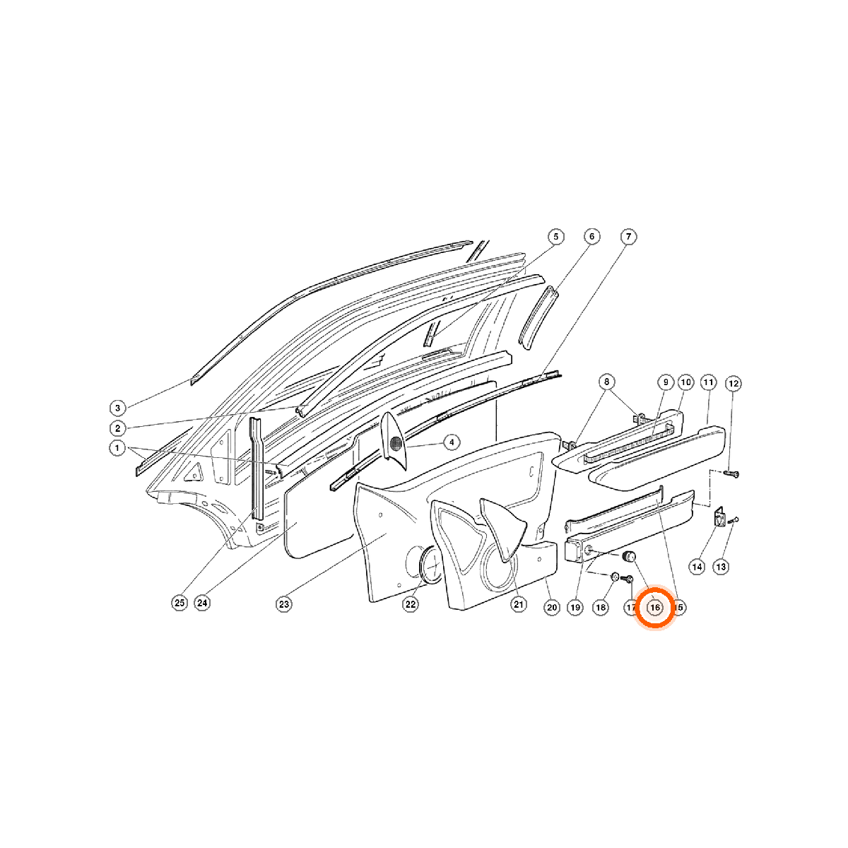Iron Vault highlighted EPC square-v1 72.03.00 callout 016 — SKU 009921616
