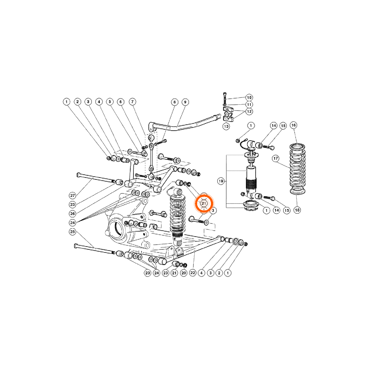 Iron Vault highlighted EPC square-v1 52.02.00 callout 021 — SKU 008401708