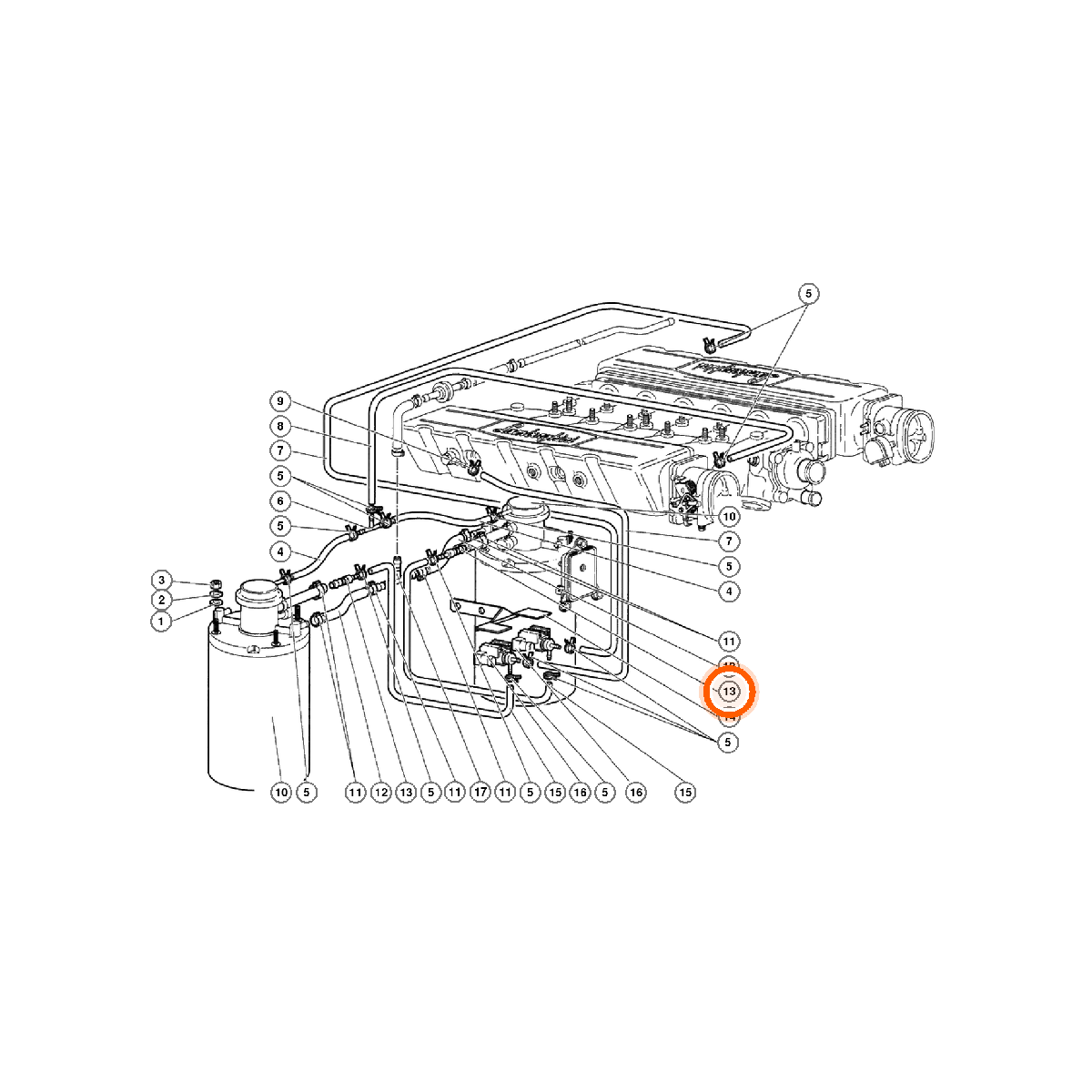 Iron Vault highlighted EPC square-v1 62.05.00 callout 013 — SKU 0062001419