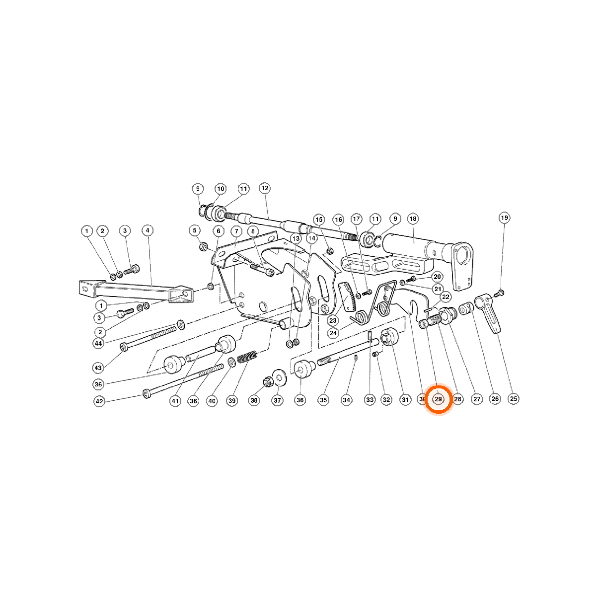 Iron Vault highlighted EPC square-v1 43.02.00 callout 029 — SKU 004337952