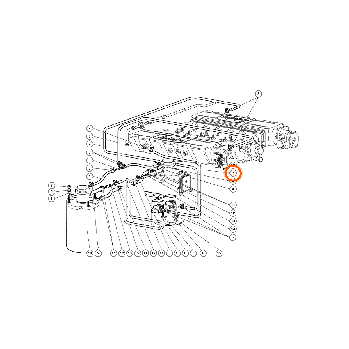 Iron Vault highlighted EPC square-v1 62.05.00 callout 007 — SKU 410133595
