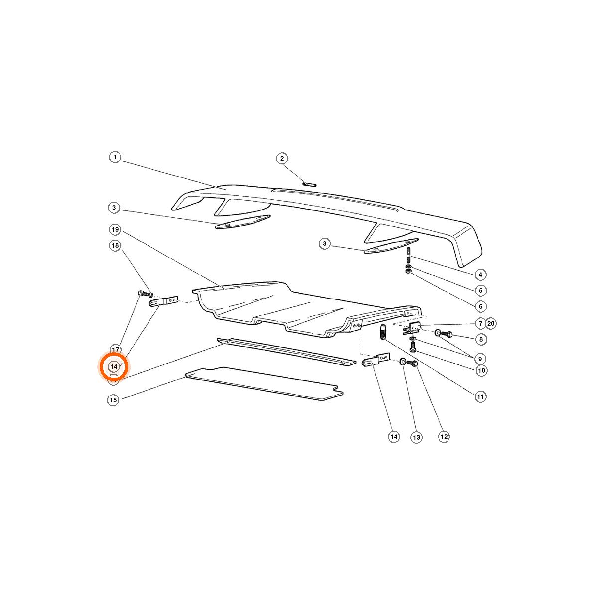 Iron Vault highlighted EPC square-v1 73.01.00 callout 014 — SKU 0073005391