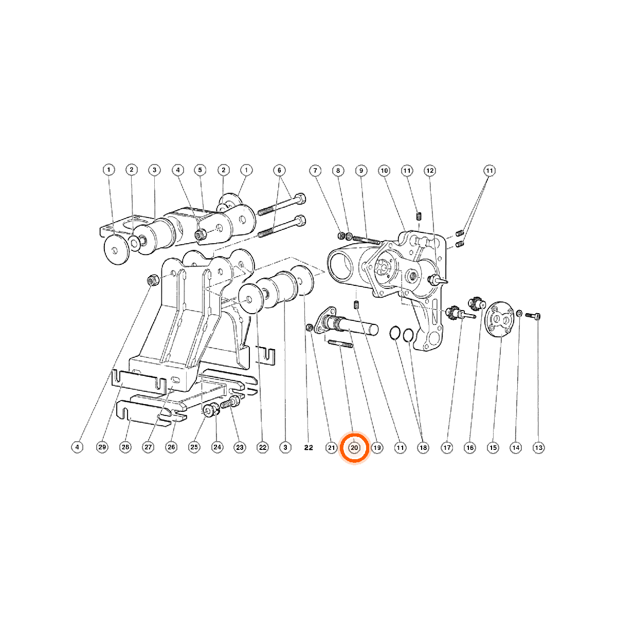 Iron Vault highlighted EPC square-v1 24.04.00 callout 020 — SKU 008300840
