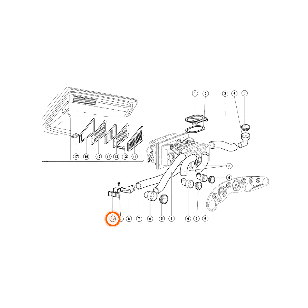 Iron Vault highlighted EPC square-v1 45.03.00 callout 010 — SKU 0078006876