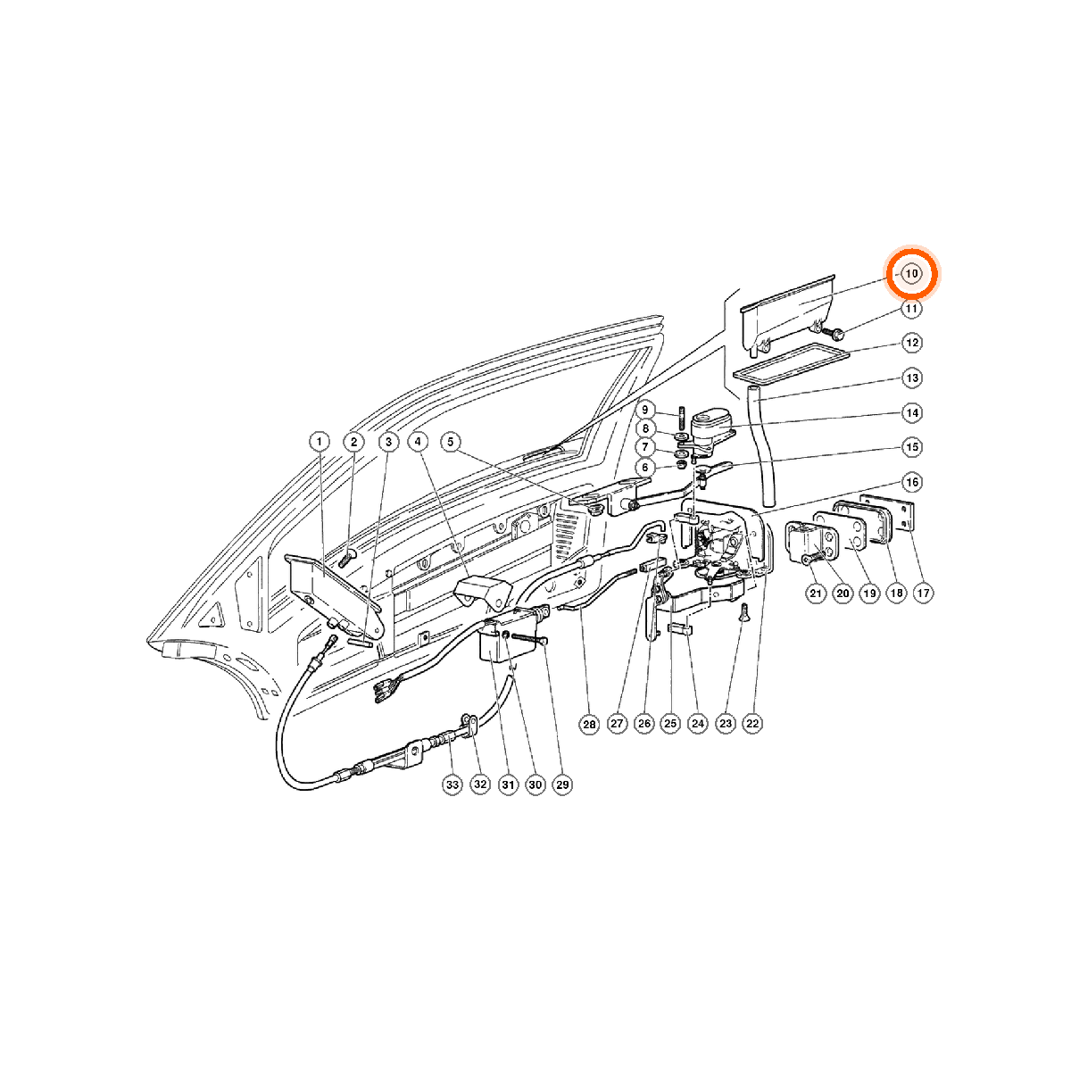 Iron Vault highlighted EPC square-v1 72.01.00 callout 010 — SKU 009421200