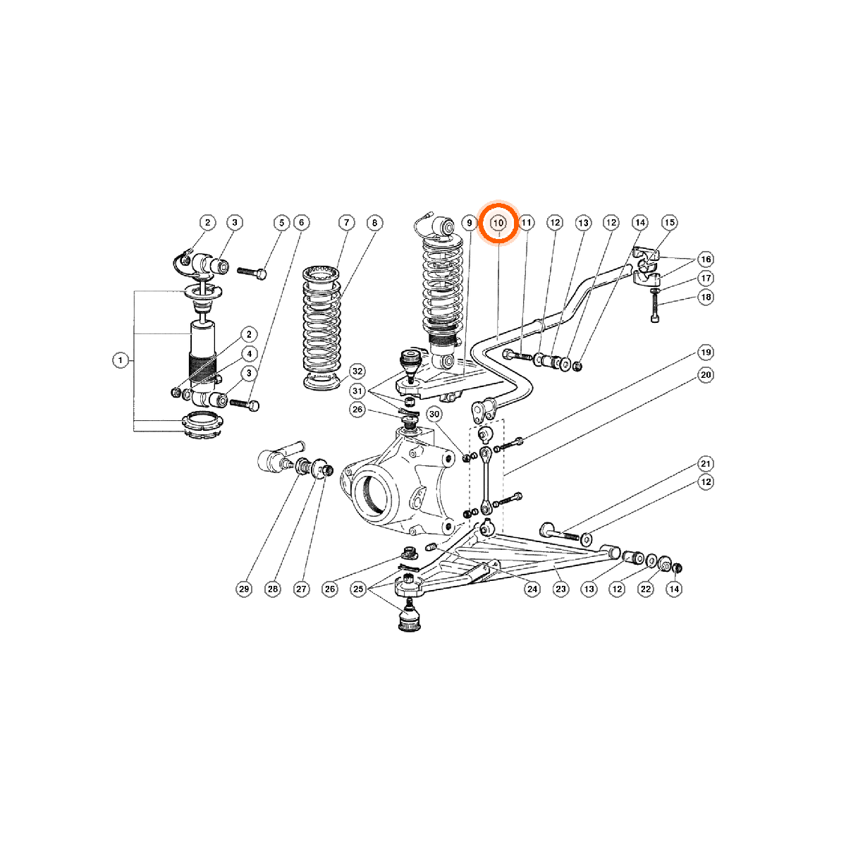 Iron Vault highlighted EPC square-v1 51.02.00 callout 010 — SKU 005134392