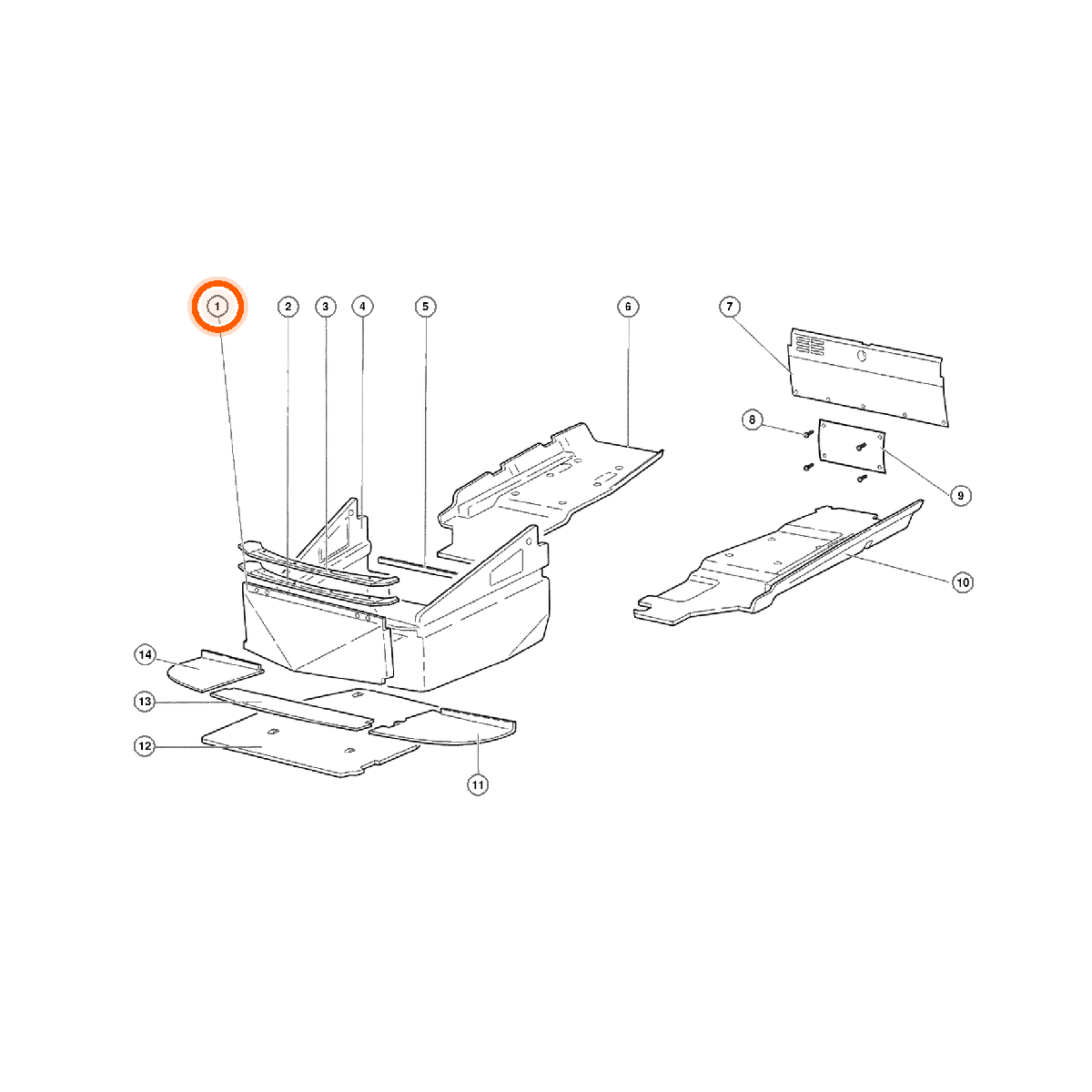 Iron Vault highlighted EPC square-v1 68.01.00 callout 001 — SKU 0068001342
