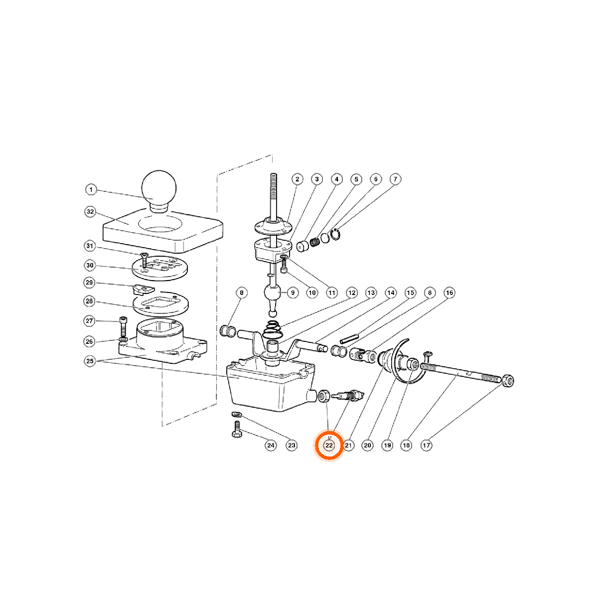 Iron Vault highlighted EPC square-v1 24.01.00 callout 022 — SKU 002408637