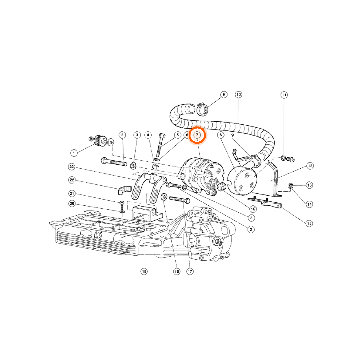 Iron Vault highlighted EPC square-v1 16.03.00 callout 007 — SKU 0016009347