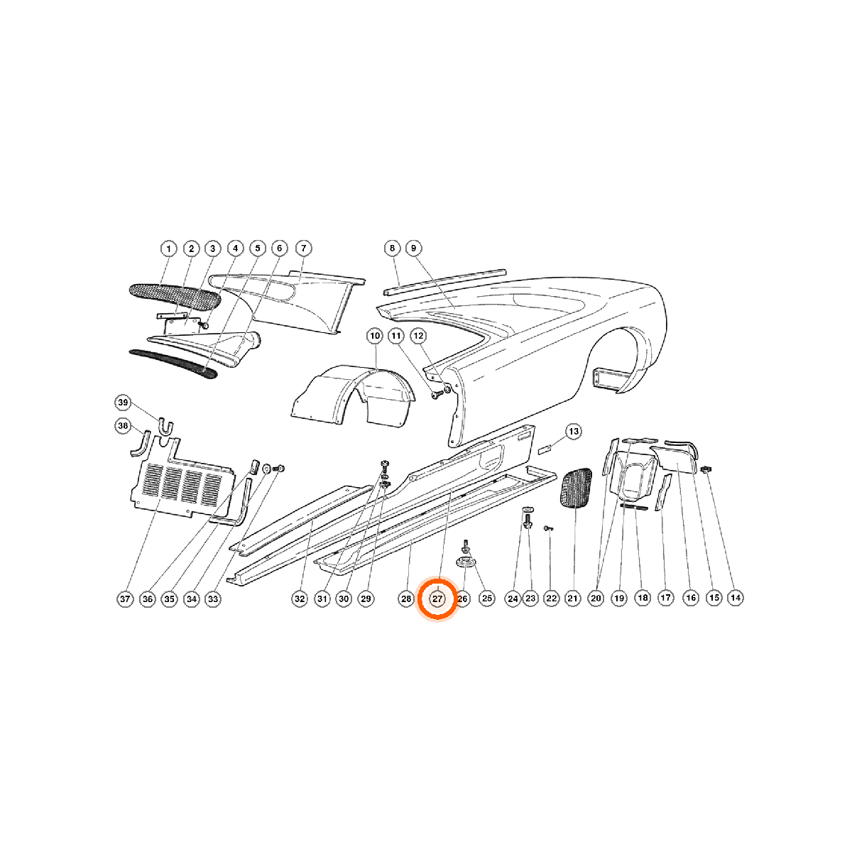 Iron Vault highlighted EPC square-v1 66.04.00 callout 027 — SKU 0066005526