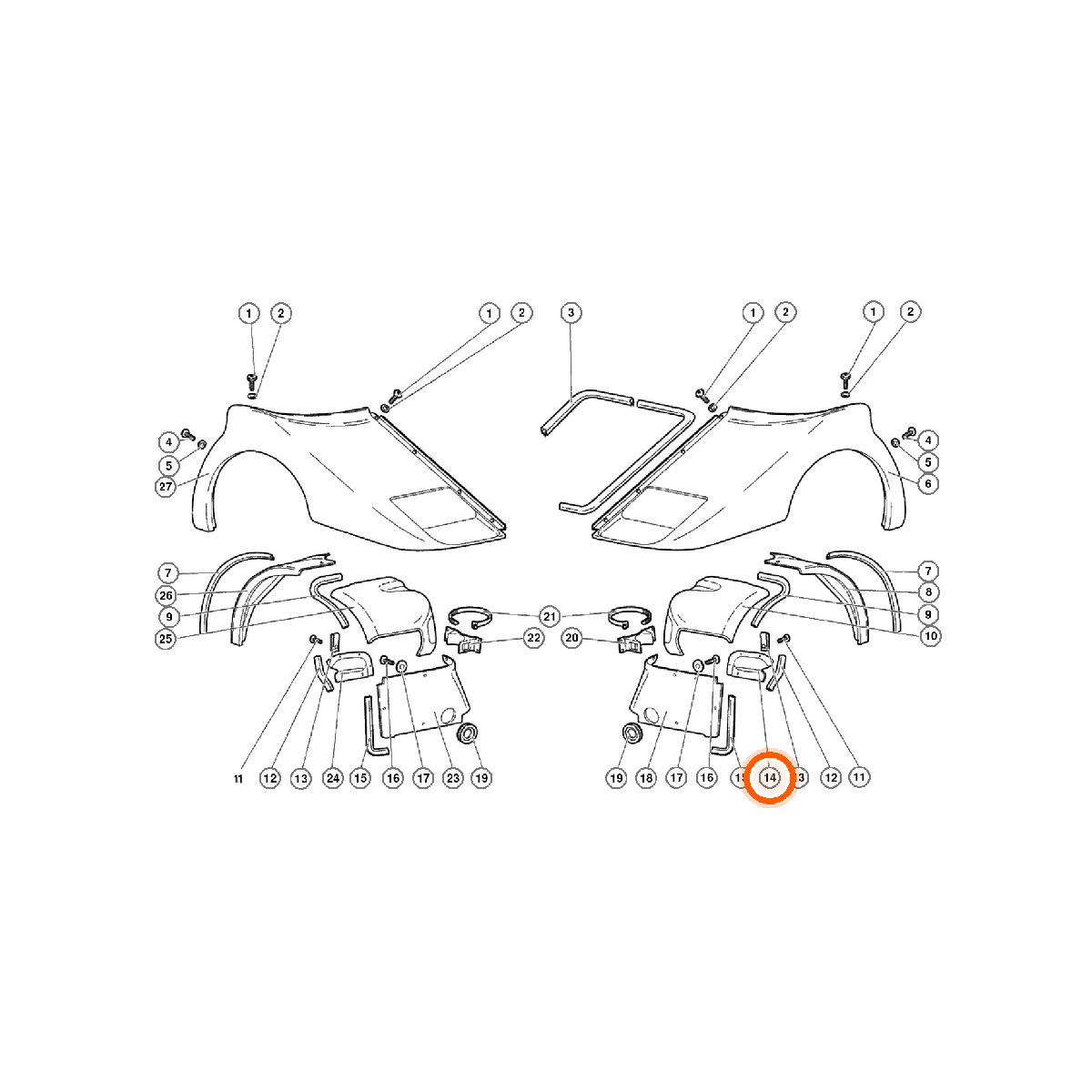 Iron Vault highlighted EPC square-v1 66.03.00 callout 014 — SKU 0068004705